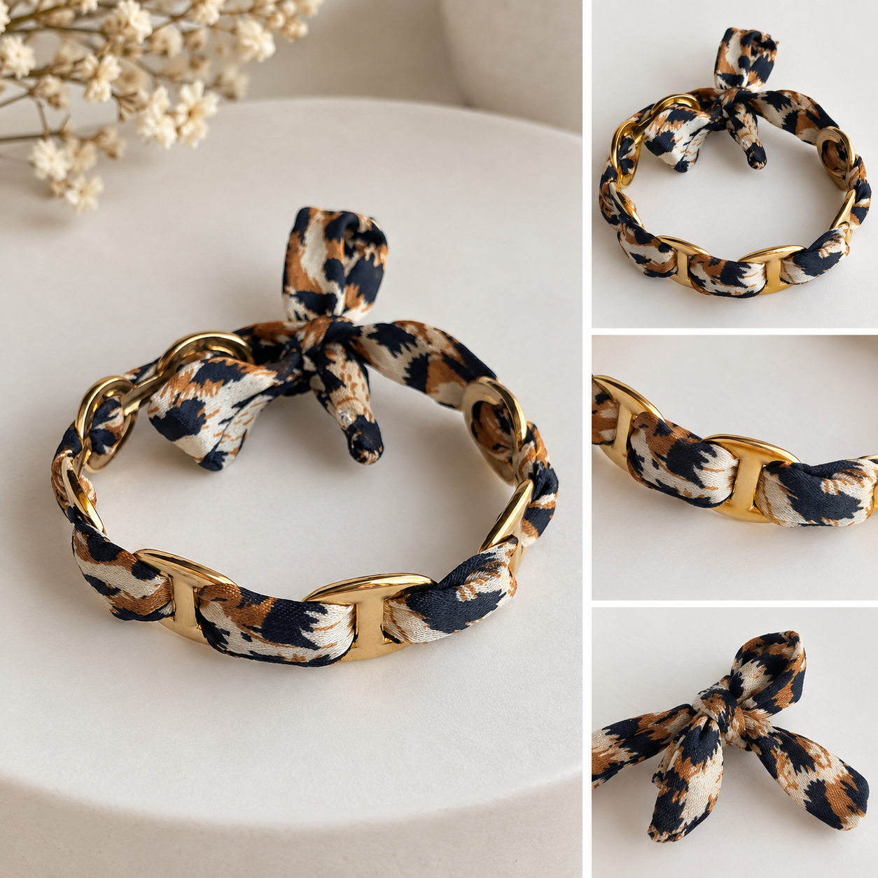 Armreif Marine-Kette Leopard