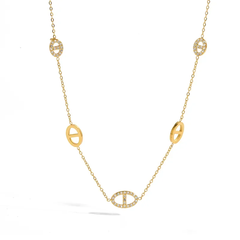 Collier Maille Ovale Doré
