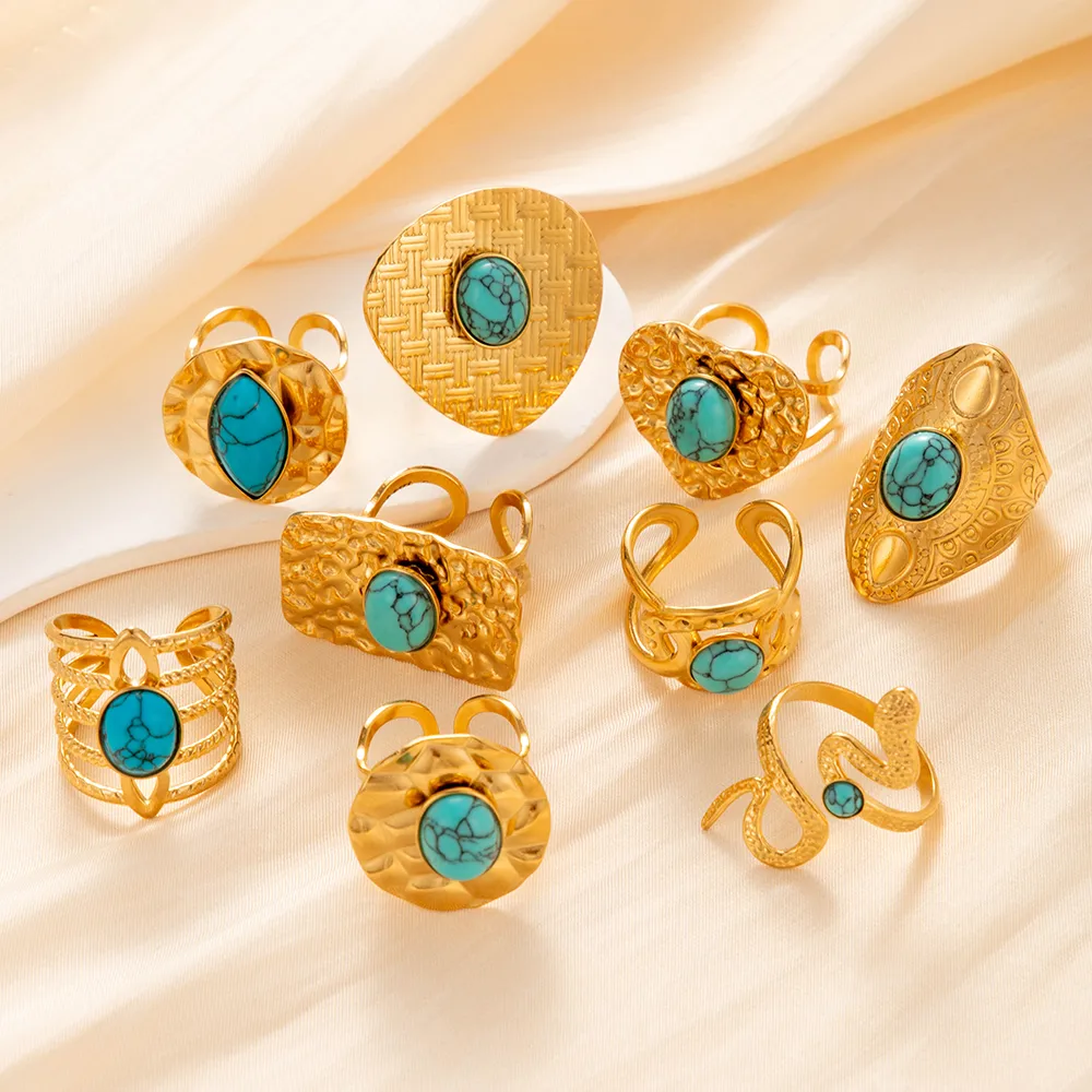 Bague ouverte style vintage à la française