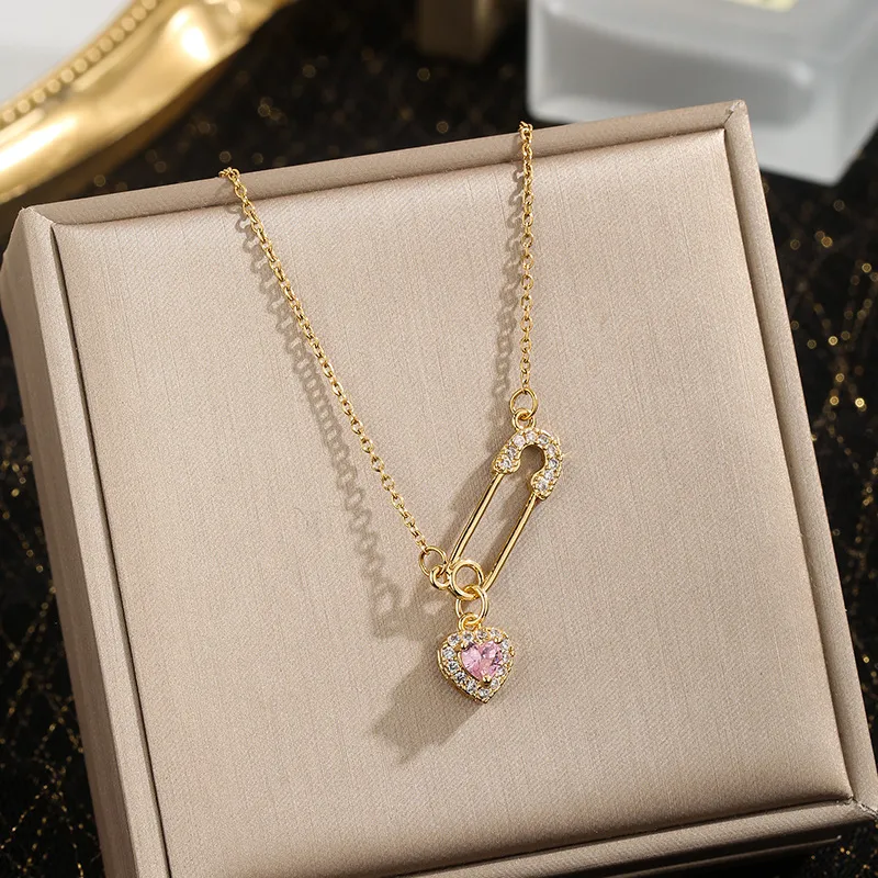 Collier Cœur Diamants Haute Couture